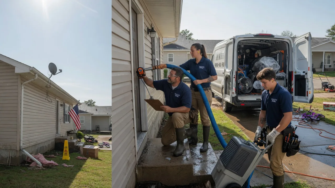 Ceiling Water Damage Restoration in Bourbon, IN near me